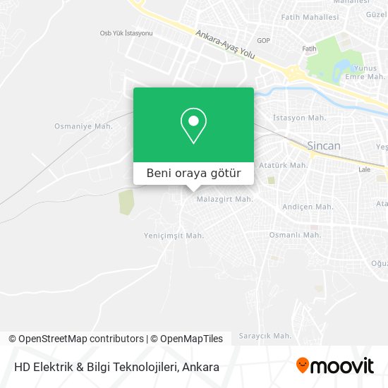 HD Elektrik & Bilgi Teknolojileri harita