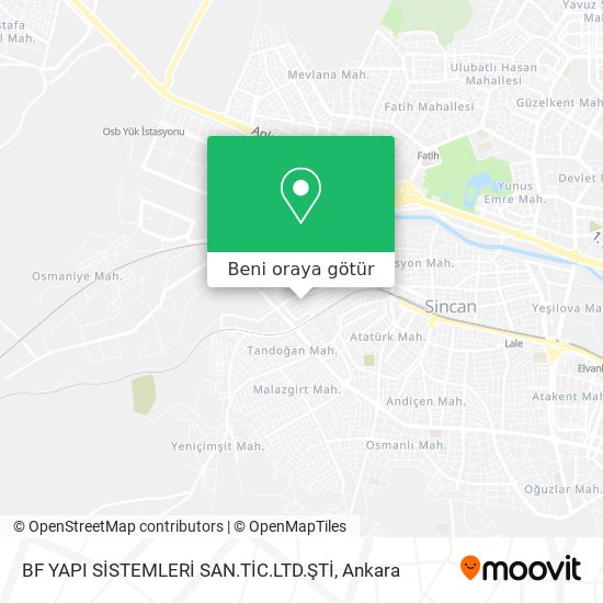 BF YAPI SİSTEMLERİ SAN.TİC.LTD.ŞTİ harita