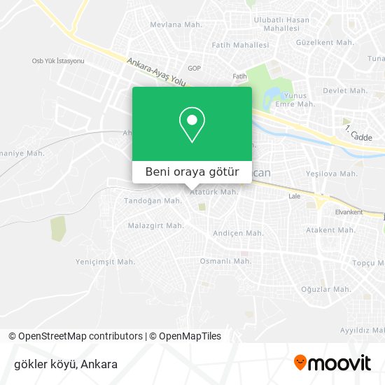 gökler köyü harita