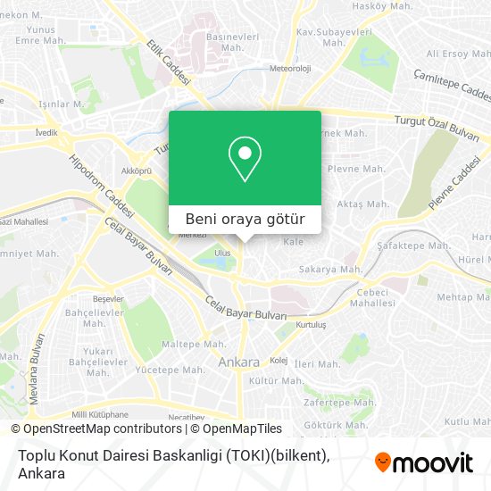 Toplu Konut Dairesi Baskanligi (TOKI)(bilkent) harita