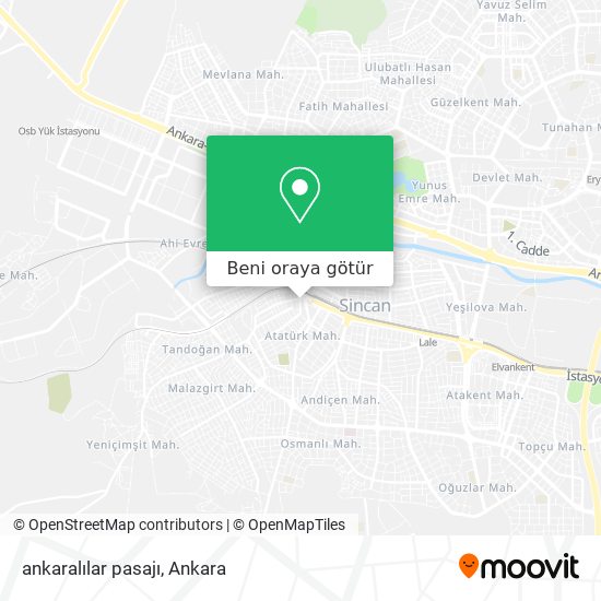 ankaralılar pasajı harita