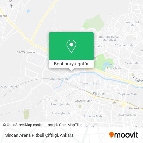 Sincan Arena Pitbull Çiftliği harita