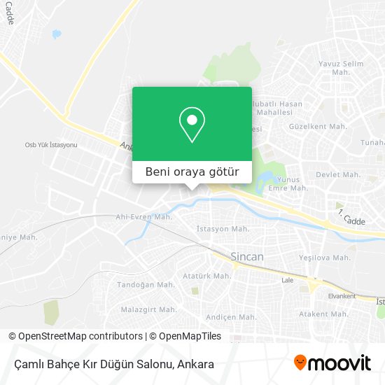 Çamlı Bahçe Kır Düğün Salonu harita