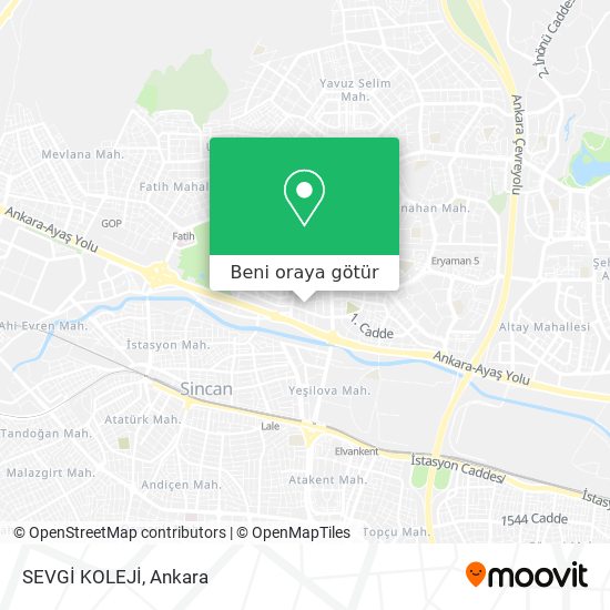 SEVGİ KOLEJİ harita