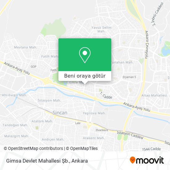 Gimsa Devlet Mahallesi Şb. harita