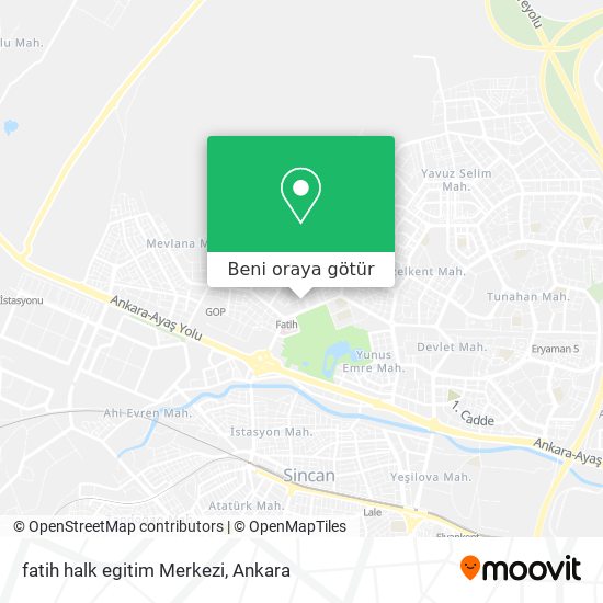 fatih halk egitim Merkezi harita