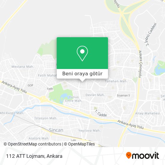 112 ATT Lojmanı harita