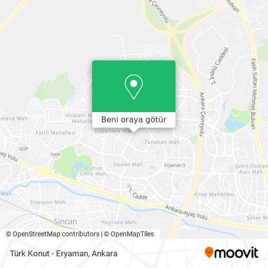 Türk Konut - Eryaman harita