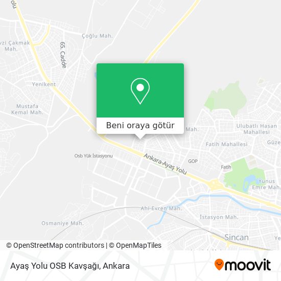 Ayaş Yolu OSB Kavşağı harita