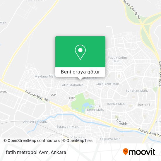 fatih metropol Avm harita