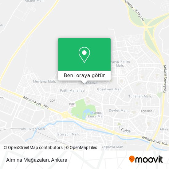 Almina Mağazaları harita