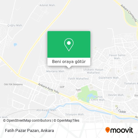 Fatih Pazar Pazarı harita
