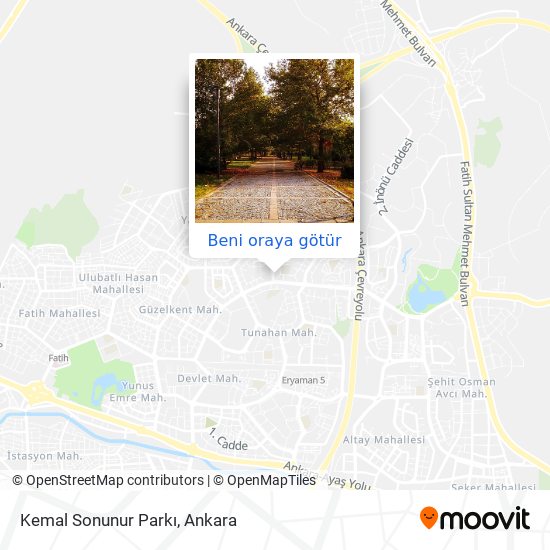 Kemal Sonunur Parkı harita