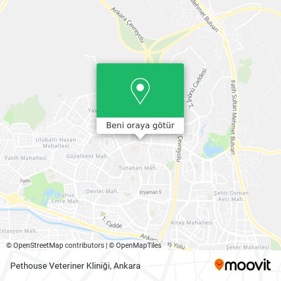 Pethouse Veteriner Kliniği harita