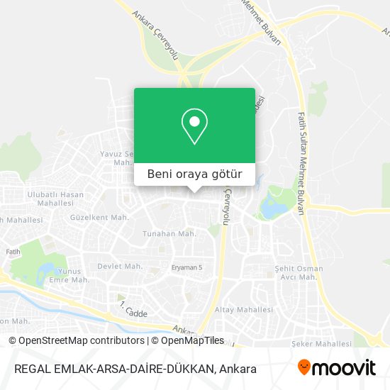 REGAL EMLAK-ARSA-DAİRE-DÜKKAN harita