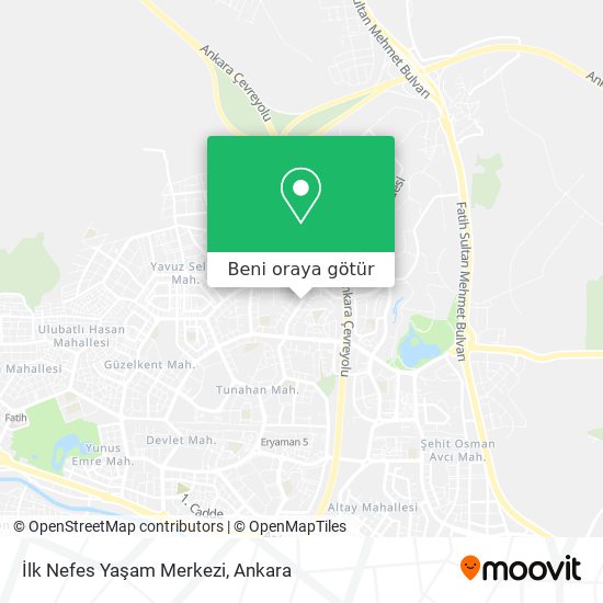 İlk Nefes Yaşam Merkezi harita
