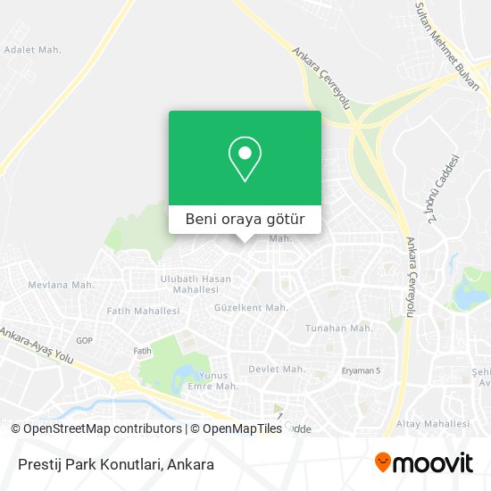 Prestij Park Konutlari harita
