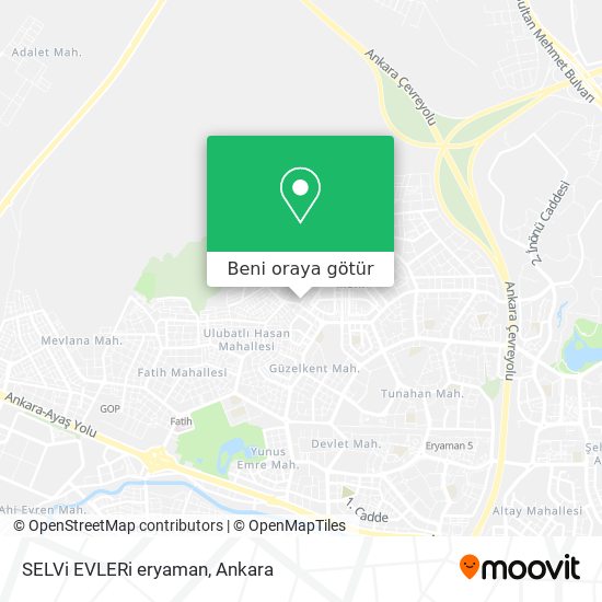 SELVi  EVLERi eryaman harita