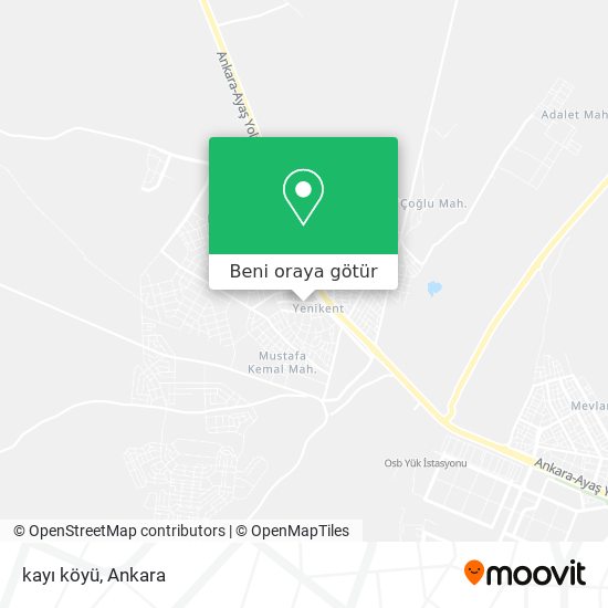 kayı köyü harita