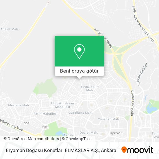 Eryaman Doğasu Konutları ELMASLAR A.Ş. harita