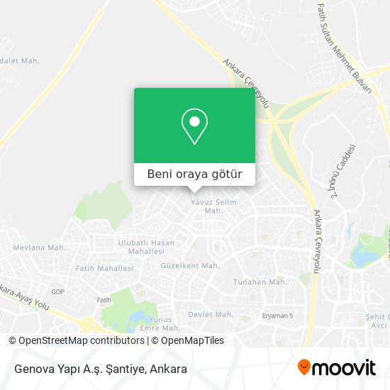 Genova Yapı A.ş. Şantiye harita