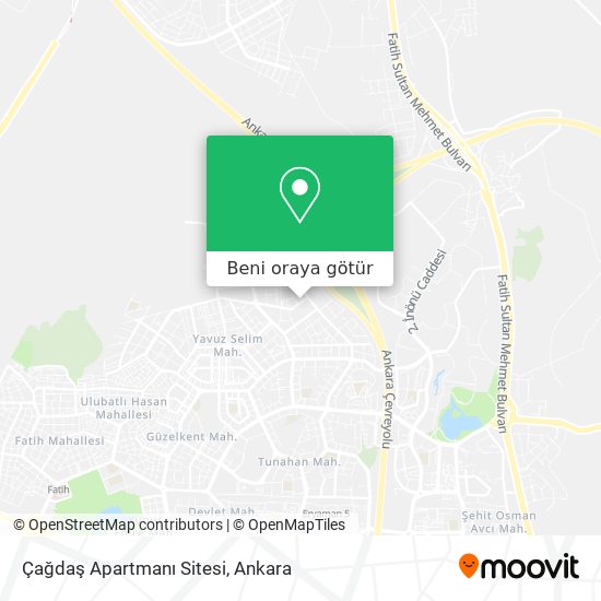 Çağdaş Apartmanı Sitesi harita