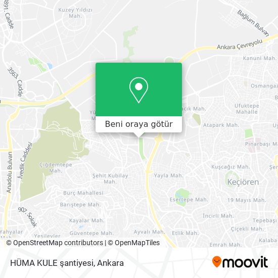 HÜMA KULE şantiyesi harita
