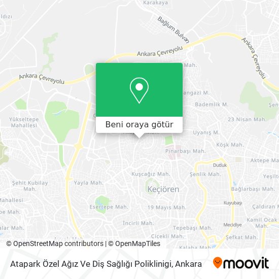 Atapark Özel Ağız Ve Diş Sağlığı Poliklinigi harita