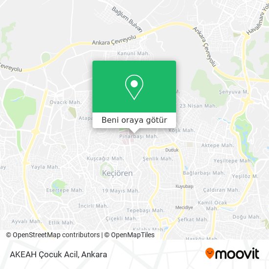 AKEAH Çocuk Acil harita