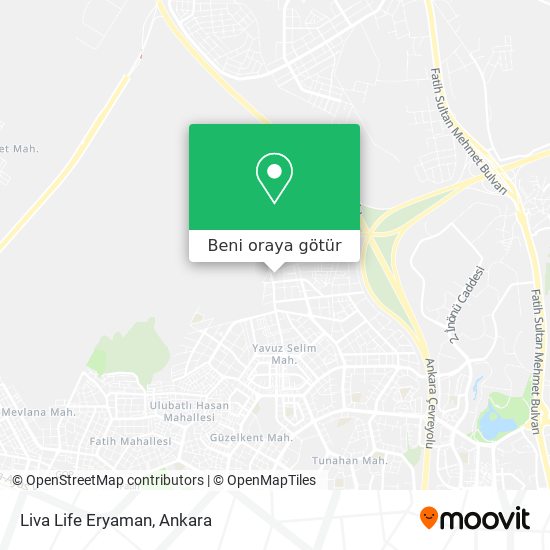 Liva Life Eryaman harita