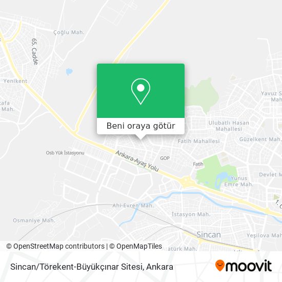 Sincan / Törekent-Büyükçınar Sitesi harita