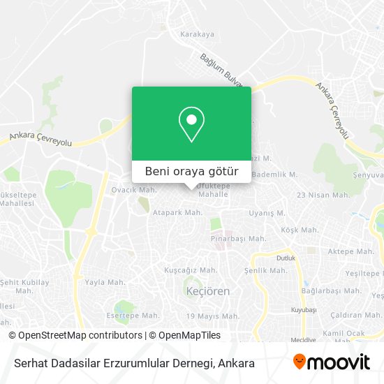 Serhat Dadasilar Erzurumlular Dernegi harita