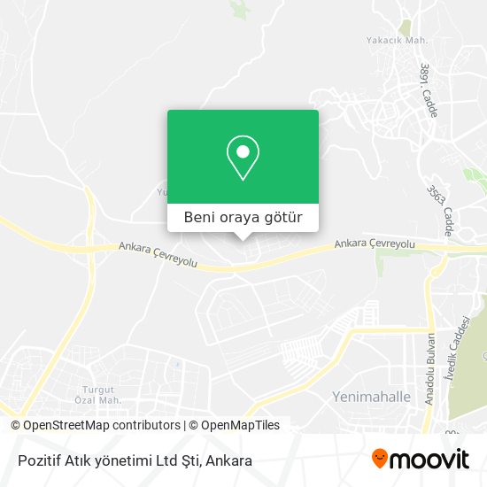 Pozitif Atık yönetimi Ltd Şti harita
