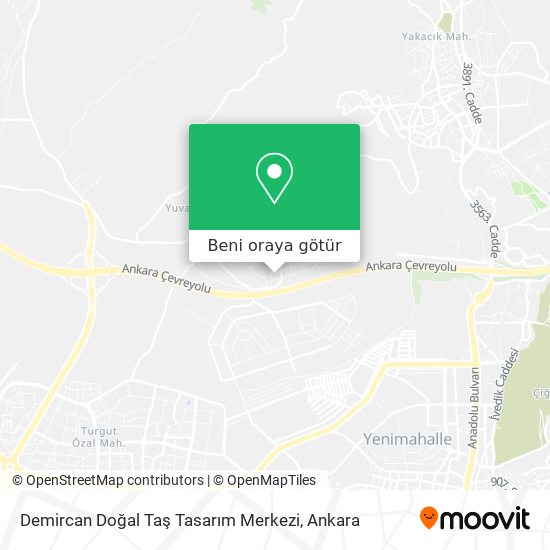 Demircan Doğal Taş Tasarım Merkezi harita