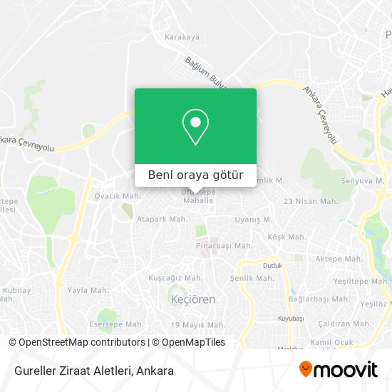Gureller Ziraat Aletleri harita