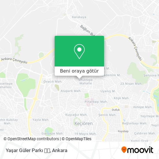 Yaşar Güler Parkı 🌳🌲 harita