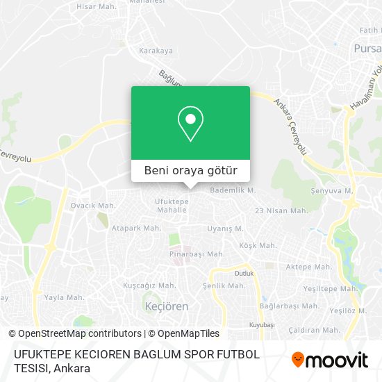 UFUKTEPE KECIOREN BAGLUM SPOR FUTBOL TESISI harita