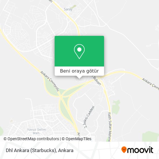 Dhl Ankara (Starbucks) harita