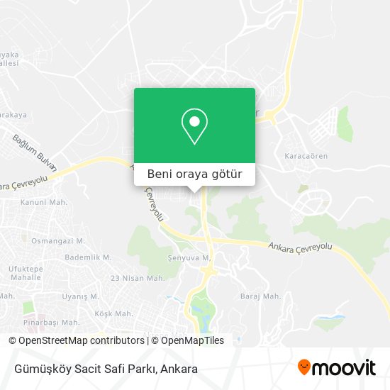 Gümüşköy Sacit Safi Parkı harita