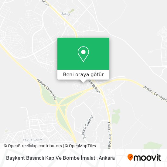 Başkent Basınclı Kap Ve Bombe İmalatı harita