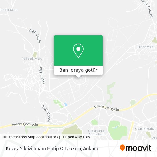 Kuzey Yildizi İmam Hatip Ortaokulu harita