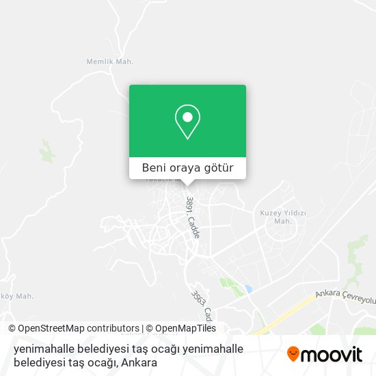 yenimahalle belediyesi taş ocağı yenimahalle belediyesi taş ocağı harita