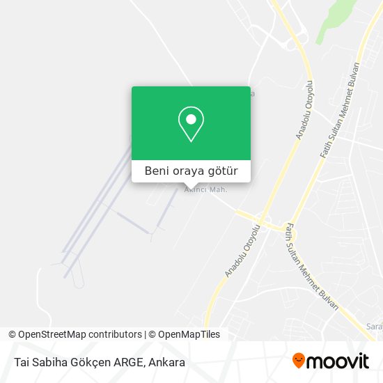 Tai Sabiha Gökçen ARGE harita