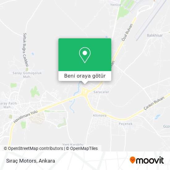 Sıraç Motors harita