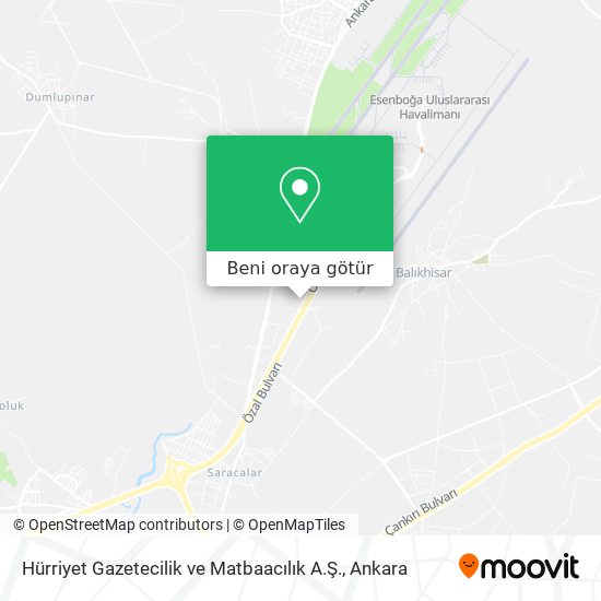 Hürriyet Gazetecilik ve Matbaacılık A.Ş. harita