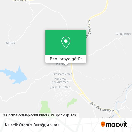 Kalecik Otobüs Durağı harita