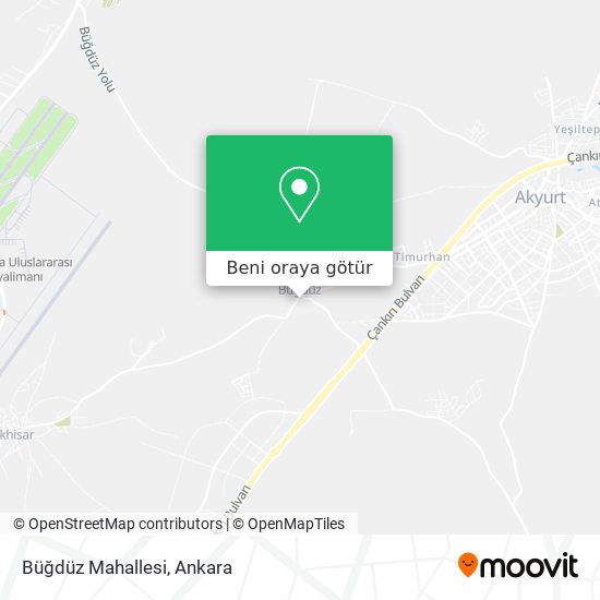 Büğdüz Mahallesi harita