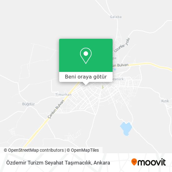 Özdemir Turizm Seyahat Taşımacılık harita