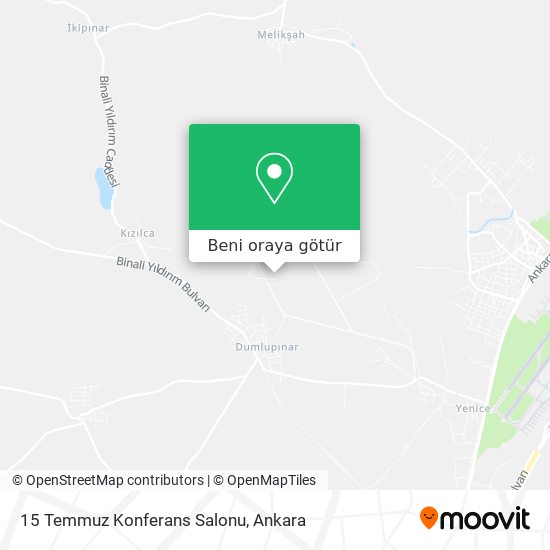 15 Temmuz Konferans Salonu harita