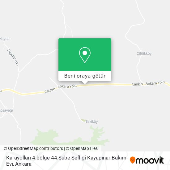 Karayolları 4.bölge 44.Şube Şefliği Kayapınar Bakım Evi harita